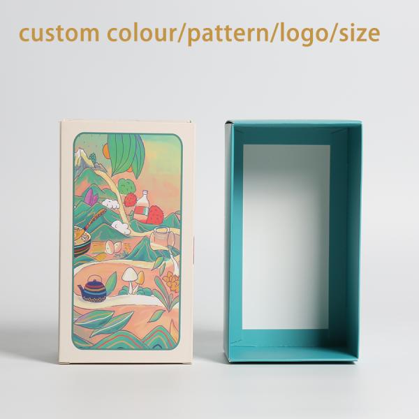 Paper Tuck Top Green Tea Packaging Box , Auto Lock Bottom Boxes CMYK 4 Color Printing