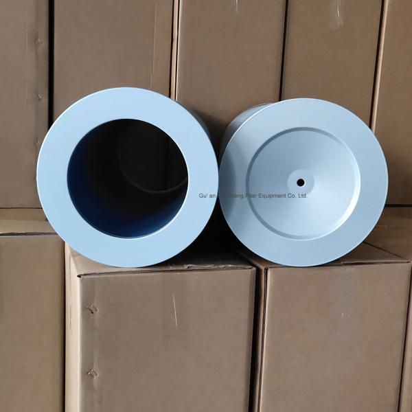 2u Cylindrical Air Compressor Filter Element Nano Flame Retardant