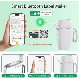 Quality Maker Machine with Tape, Bluetooth Label Printer, Wireless Mini Label Makers with Multiple Templates for Organizing Office Home for sale