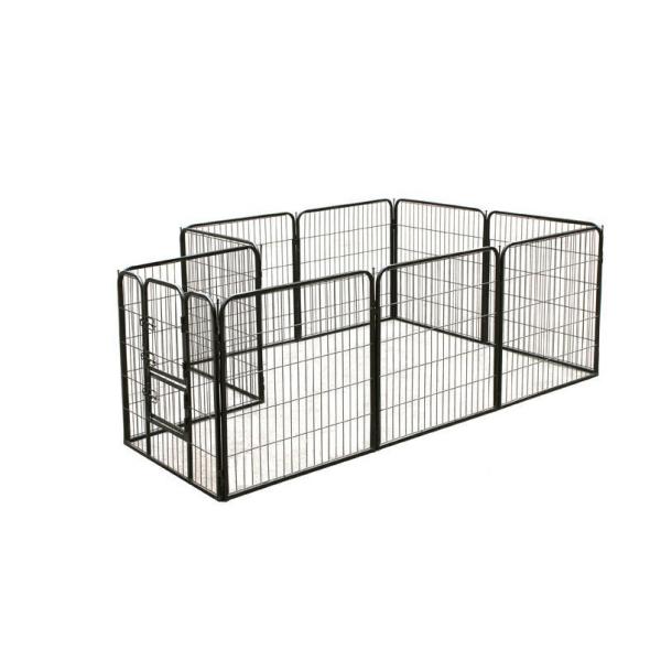 80x80cm x10pcs Black Powder Coated Wire Mesh Small Size Dog Kennel,Pet Cages,Carriers & Houses,Welded Mesh