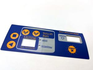Polyester Custom Printed Digital Membrane Keyboard With Transparent Window Display