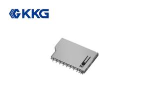 Push Push Type Smart Card Socket , Micro Sd Card Connector ISO9001 Approved