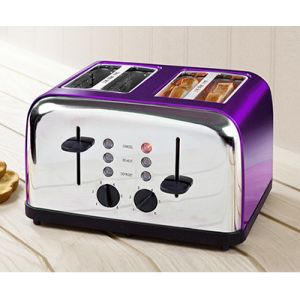 Small Kitchen Appliances 4 Piece Toaster Bread Machine Defrost Function