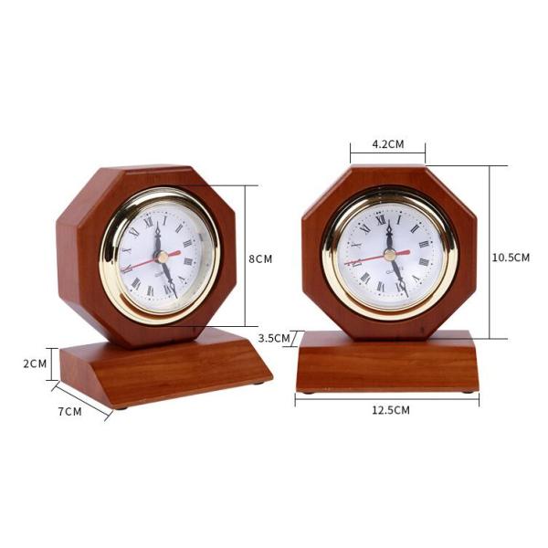 Digital Type Wooden Alarm Clock Home Decoration Use in 185*185*35mm Size