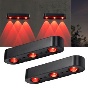 China Easy Installation Solar Fence Light with Warm White RGB Light Color and Monocrystalline Silicon Solar Panel on sale