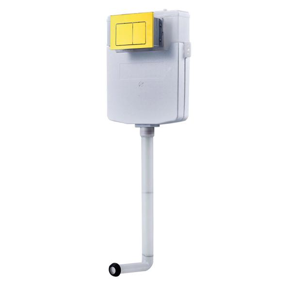 Plastic Concealed Toilet Cistern - Ceramic Flush Pipe Stainless Steel