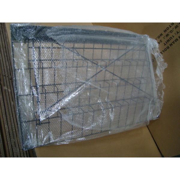 4 Layers Metal Table Top Display Stands With Back Open Door 3