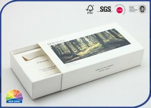 China White Kraft Paper Sleeve Drawer Paper Box Customized UV Print Eco Friendly on sale