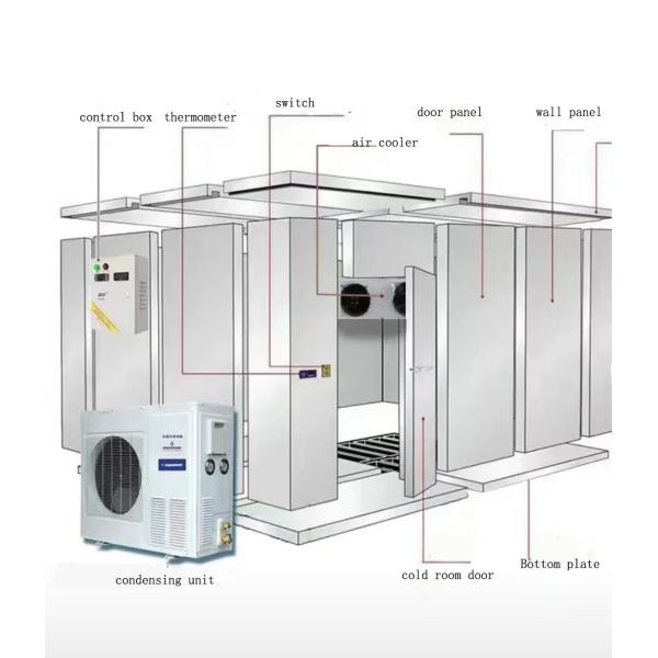 KUB500L YF35E3G-Q100 220V 1PH 60HZ refrigeration condensing unit low temperature 5HP scroll compressor condensing units price