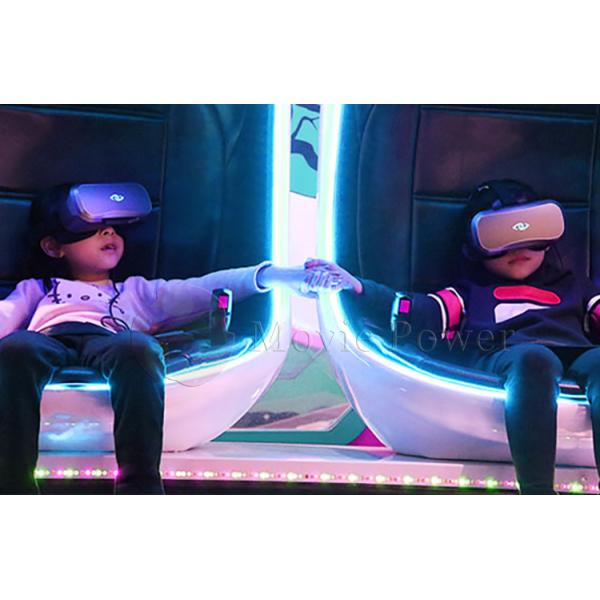 Amusement Park Virtual Reality Simulator 9d Vr Cinema Egg Chair Equipment With 2 Seats
