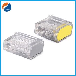 4 Pole Screw Less Lighting Wire Connector Terminal Block Push In Power Connector