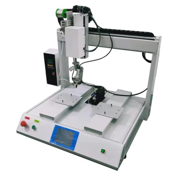 Buy YS-HX542 Automatic 4 Axis Dual-Platform PCB Soldering Machine Wire Soldering Machine at wholesale prices
