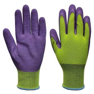 China Hysafety S to XL Latex Coated Work Gloves Firm Grip Pine Tree Gardening Gloves on sale
