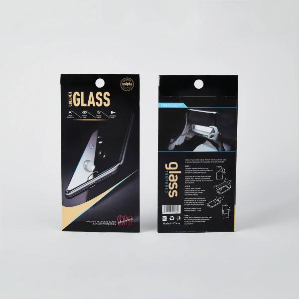 Buy Mobile Phone Tempered Glass Screen Protector Packaging Box with Customized Shape at wholesale prices