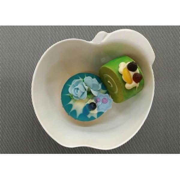 Apple Shape Melamine Dinnerware Bowl Diameter 15cm Weight 154g White Porcelain Bowl