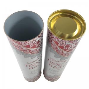 China Gloss Surface Custom Printed Paper Tubes Gift Cardboard Mailing Tube on sale