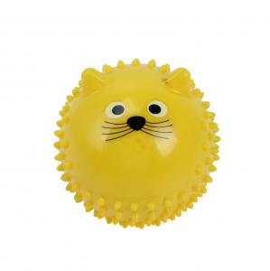 China Factory directly sale cute cat pattern pvc Inflatable spiky  hand massage ball on sale