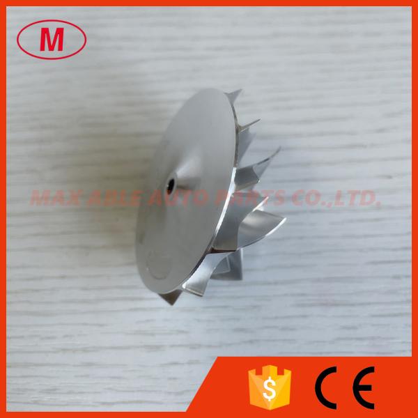 TD03 14T close 39.55/51.00mm 6+6 blades Turbo milling/aluminum 2618/billet compressor wheel