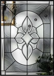 China 25.4MM 1000MM Arched Leaded Decorative Stained Glass Patina Caming on sale