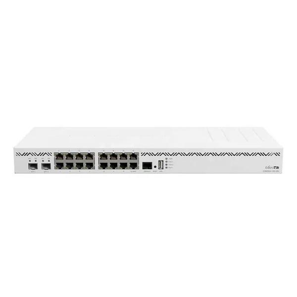 Performance CCR2004-16G-2S Ethernet Router Customizable and 2 External Antennas for Network