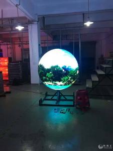 Quality Customized 360 Degree LED Display Soft Curved Ball Sphere LED Video Display Screen for sale