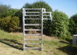 10' Height Adjustable Cattle Fence Panel Galvanized Cattle Loading Ramp With