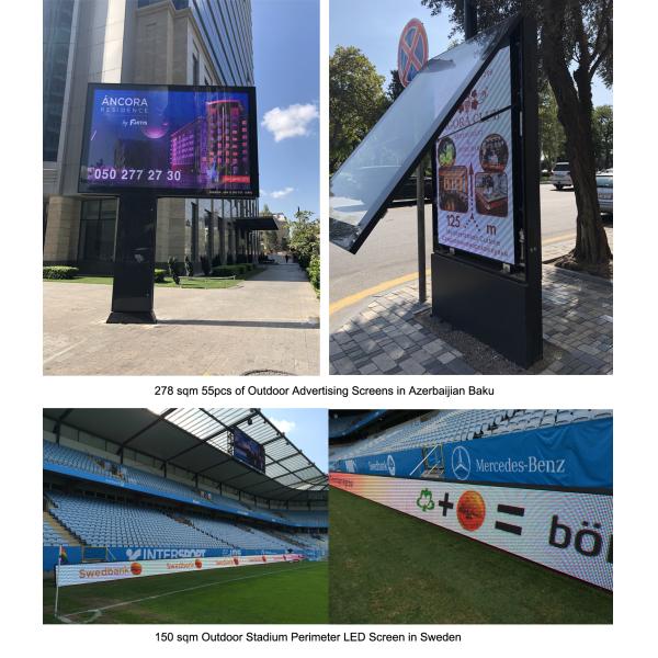 Customizable LED Panel Display Billboards 5500nits For Outdoor Fixed Installation