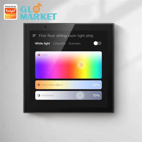 Buy Wifi Smart Control Panel IR Remote Control Tuya Zigbee Gateway 4 Inches at wholesale prices