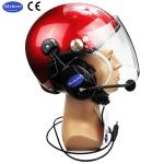 Red color PPG Helmet/Paramotor Helmet With Full Headset EN966 Paramotoring GD