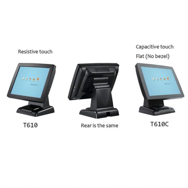 Electronic Retail Point Of Sale Terminal Double Side Touch Screen Cashing Machine