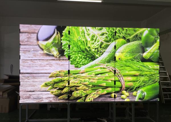 Buy Mount  250W 55 Inch 500nits LG video TV wall  Wall Mounted 1.8mm Bezel at wholesale prices