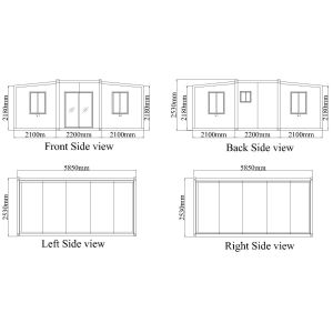 Prefab Folding Living Expandable Container House