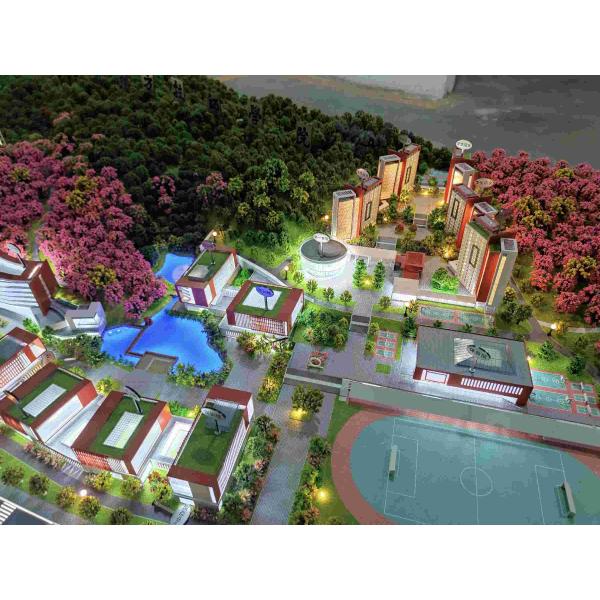 1:100 Architecture Model University Campus Model Highly Detailed