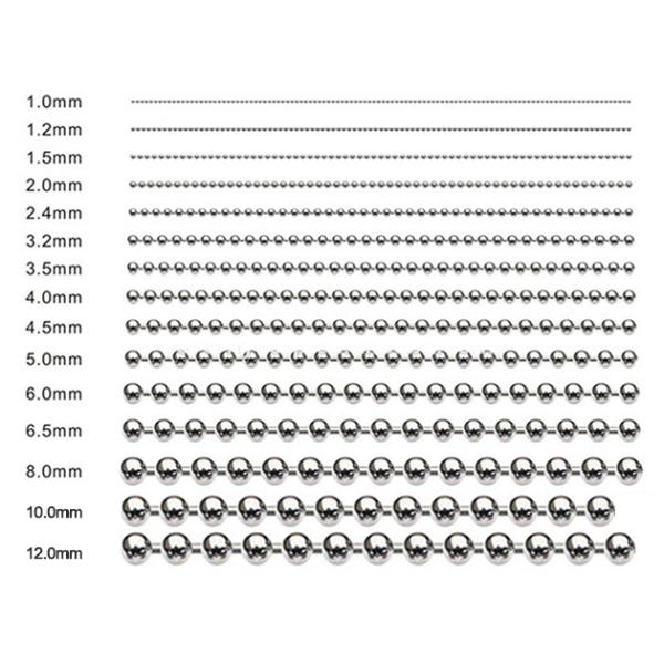 4X6 Stainless Steel Decorative Wire Mesh Ball Chain 8mm Diameter Customized