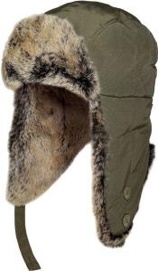 China Woolrich Black Men Suede Aviator Cap Rabbit Fur Trim Cotton / Polyester Material on sale