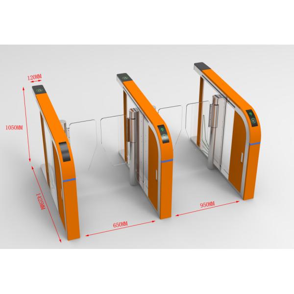 Automatic Entry Fast Speed Gate Turnstile RS485 35-40 Person / Minute for Office Building Public Place