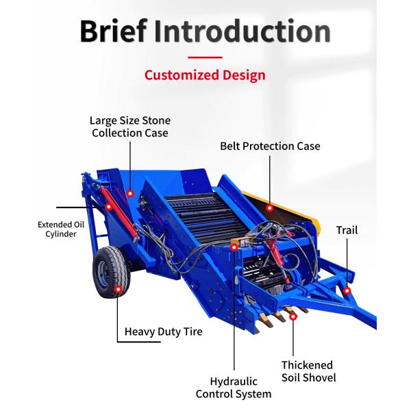 Tractor-Mounted Stone Picker for Farmland and Orchards