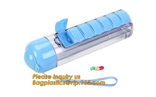 Buy Travel Water bottle, Pill reminder modern pill box white oem, funny pill box with timer alarm decorate, water bottle box at wholesale prices