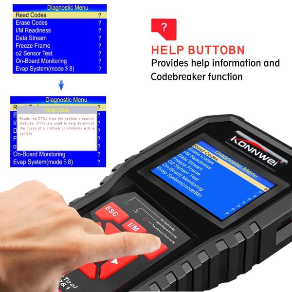 Buy Colorful Screen Auto Diagnostic Fault Code Reader Tool KW850 OBD2 Original Car Diagnostic Scanner at wholesale prices