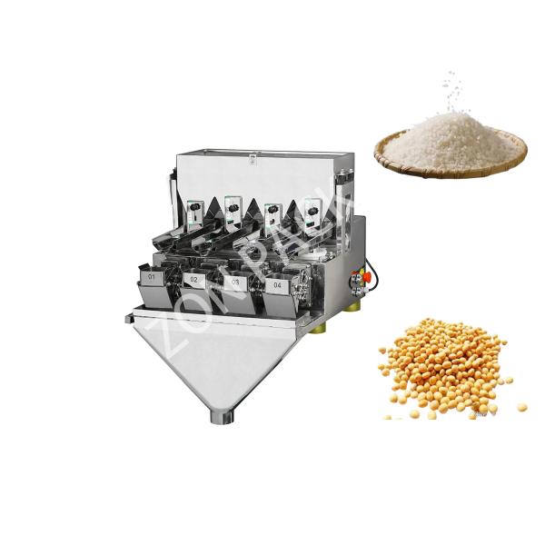 4 Head Linear Weigher 300g 500g 1000g 2000g Weighing For Rice Bean