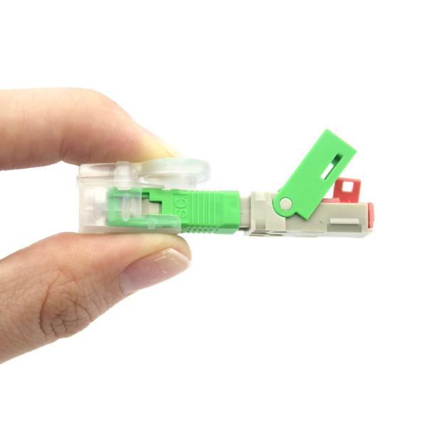 55mm/60mm Length Electronic Tablet FTTH Field Assembly Optical Fiber Optic SC UPC APC Fast Connector
