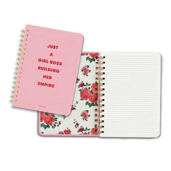 Buy Custom Spiral Notebook Printing Kawaii Kraft Stationary Notepad at wholesale prices