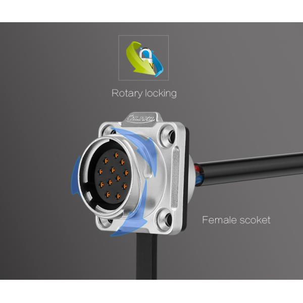 CNLINKO M20 Male Female Electrical 220V 500V Plug and Socket 12 Pin Wire Connector Waterproof Power signal Connector