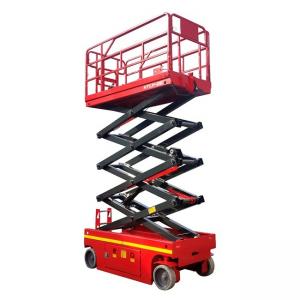 Quality 8m Hydraulic Mobile Lifting Work Platform Self Propelled Scissor Lift For Decoration for sale
