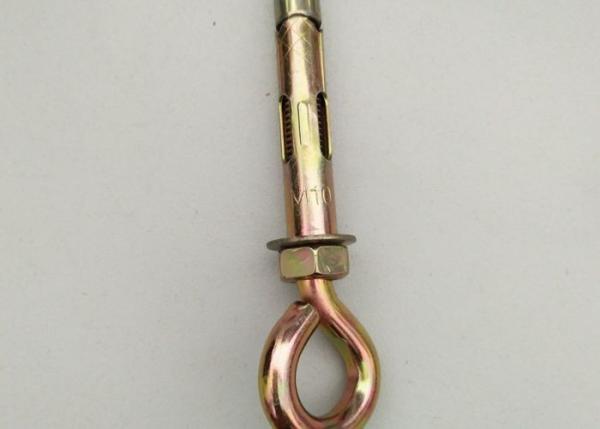 Buy Metal Anchor Bolts Eye Bolts Of Iron Material With Yellow Zinc Color at wholesale prices