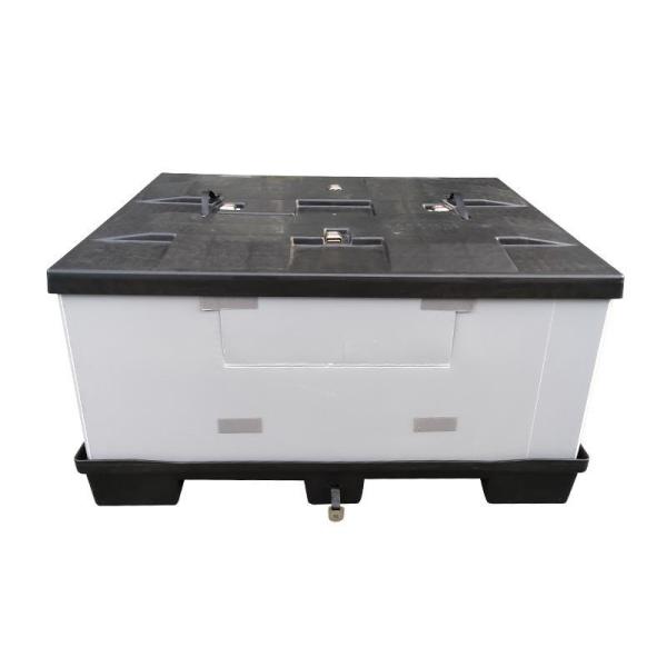 Agriculture 300kg Plastic Coaming Box PP Hollow Sheet Folding Plastic Storage Boxes