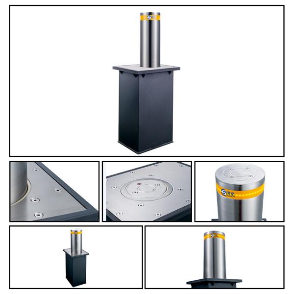 Automatic Intercept Height 1m Driveway Security Post Thickness 6mm 150kg