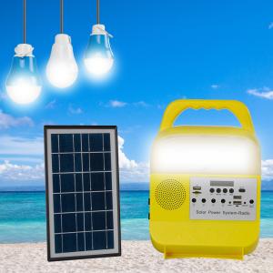 Quality ISO 26cm*20cm*38cm Home Solar Lighting And Usb Charging System for sale