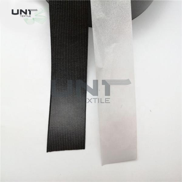 Custom Size Fusible Interlining Double PE Film Coated Elastic Waistband Interlining With Release Paper