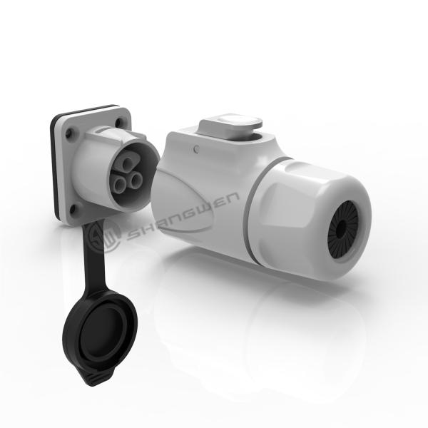 Female Powercon IP65 Waterproof 3 Core Connector Plastic Black